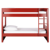 Lit superposé 90x190 en bois rouge